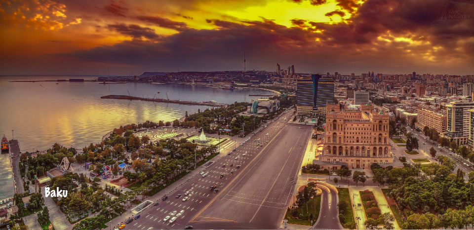 Baku, Azerbaijan, panorama