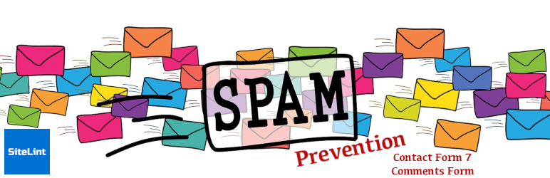A banner with a lot of envelops representing spam