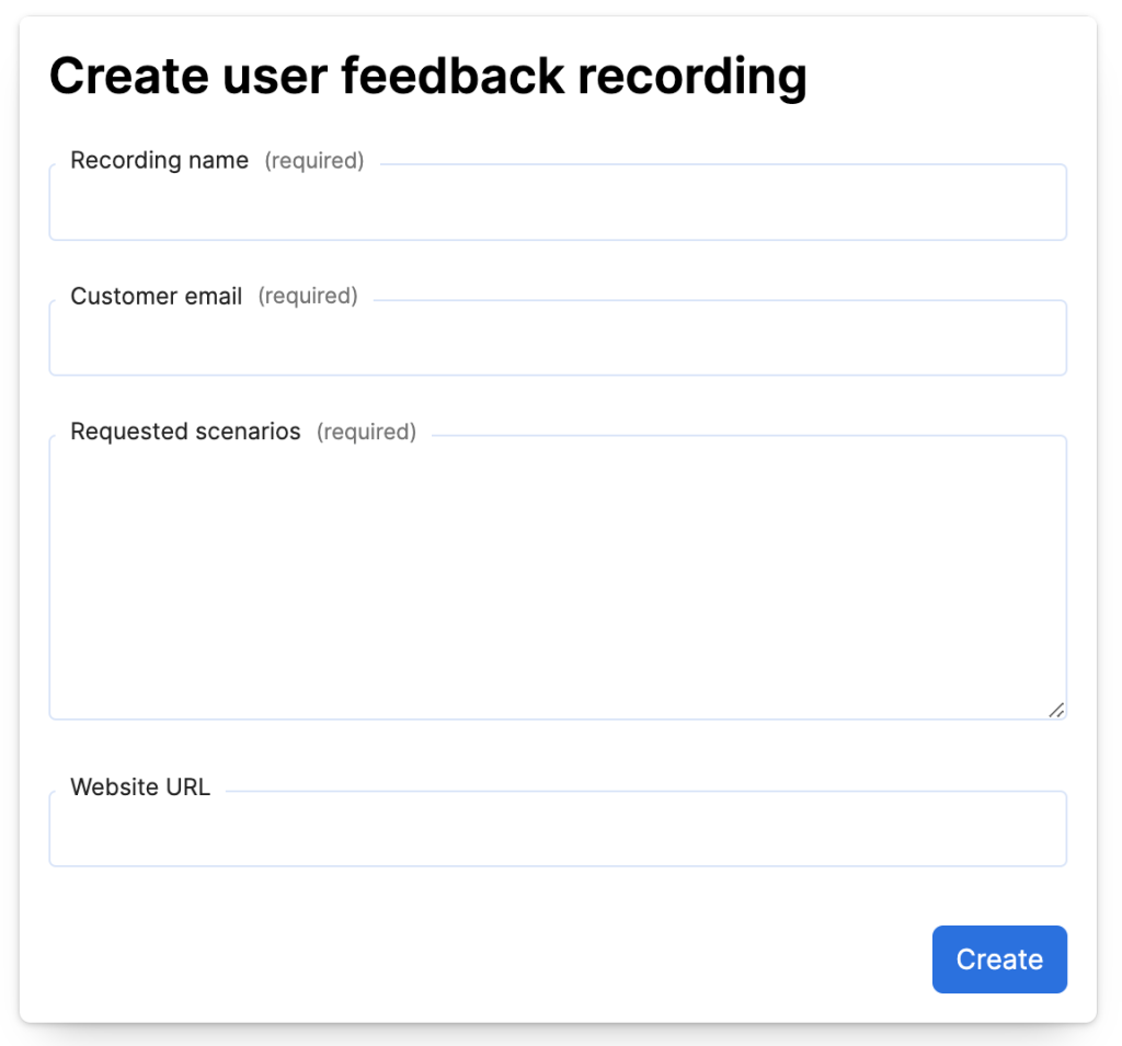 SiteLint and create user feedback recording form